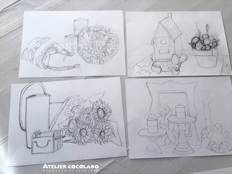 アトリエココラボ静物画作品