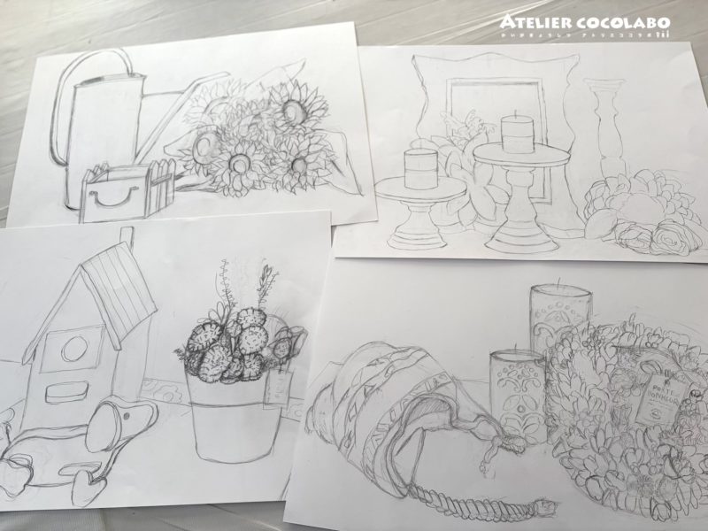 アトリエココラボ静物画作品